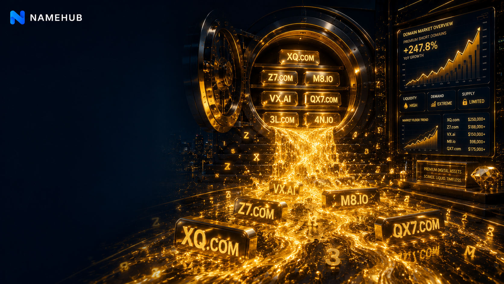 Liquid Gold: Why Short Alphanumeric Domains Command the Strongest Market Floor Prices